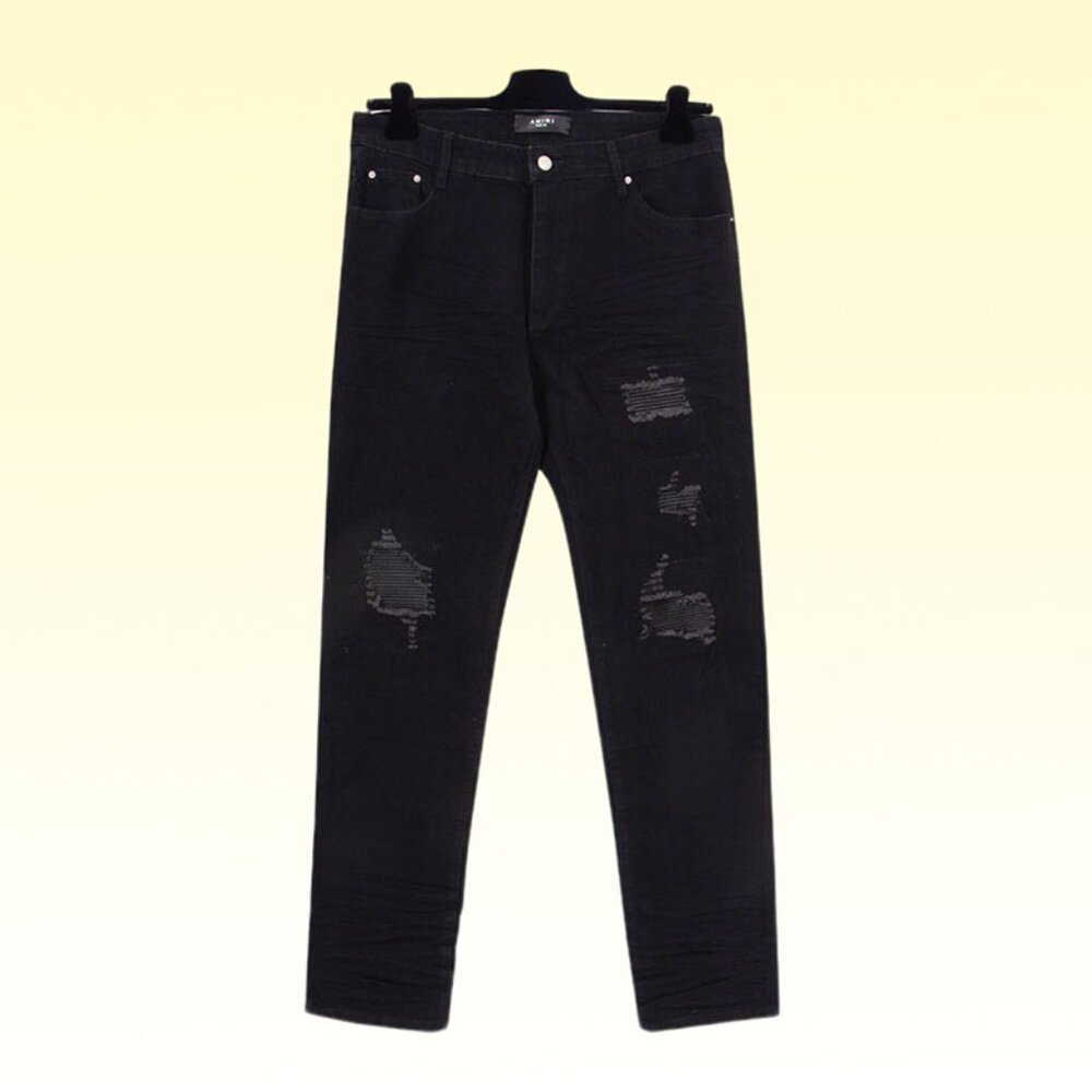 Amiri Black Ripped Jeans
